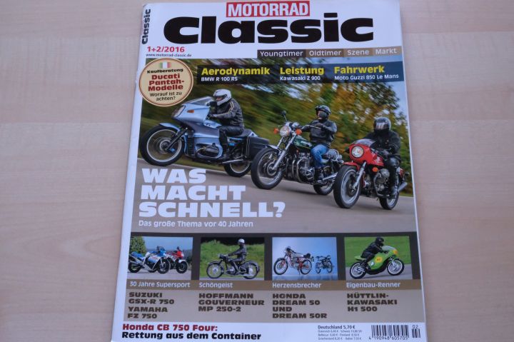 Deckblatt Motorrad Classic (01/2016)